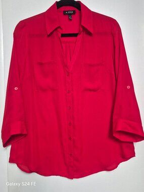 Women's Top. A.Byer . size Medium. Red.